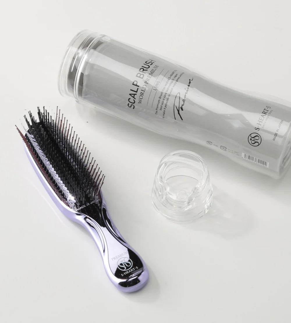 S-HEART-S Scalp Brush World Premium Long Purple