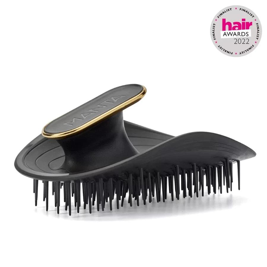 Manta Healthy Hair Brush Black/Gold  in Vienna, Austria with shipping to Italy, France, Belgium, Netherlands, EU